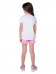 PIJAMA INFANTIL FEMININO DE MANGA CURTA UNICORNIO COM TOUCA