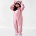 MACACÃO FEMININO INFANTIL INVERNO HIPERTEXTIL RAPOSINHA ROSA