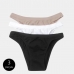 KIT COM 3 CALCINHA TANGA TANGA POLIAMIDA
