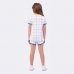 SHORTDOLL FEMININO INFANTIL VEGGI MANGA CURTA LARANJA LISTRAS