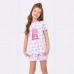 SHORTDOLL FEMININO VEGGI JUVENIL MANGA CURTA GATO ROSA