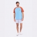 PIJAMA MASCULINO VEGGI MANGA CURTA AZUL MARROM LISTRADO