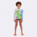 BLUSA MASCULINA INFANTIL VEGGI PROTEÇÃO UV DINO