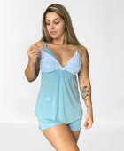 SHORTDOLL POLIAMIDA RENDA GESTANTE