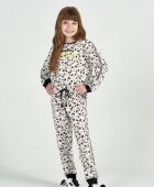 PIJAMA FEMININO INVERNO INFANTIL COR COM AMOR PANDA DE PUNHO