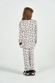 PIJAMA FEMININO INVERNO INFANTIL COR COM AMOR PANDA DE PUNHO