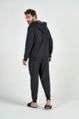 PIJAMA MASCULINO INVERNO COR COM AMOR ALGODÃO MOLETINHO PRETO