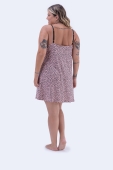 CAMISOLA FEMININA VISCOLYCRA COR COM AMOR ALÇA PLUS SIZE POA ONCINHA ROSE