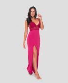 CAMISOLA FEMININA BOCEJINHO LONGA ALÇA LIGANETE VINHO