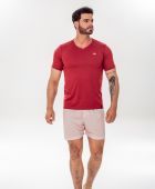 PIJAMA MASCULINO YUME VISCOLYCRA MANGA CURTA BORDO ESTAMPADO PLUS SIZE