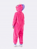 MACACÃO INFANTIL VEGGI MANGA LONGA UNICORNIO ROSA