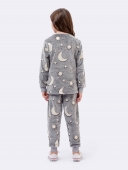 PIJAMA FEMININO VEGGI INFANTIL MANGA LONGA PELÚCIA CONSTELAÇÃO
