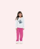 PIJAMA FEMININO INFANTIL BOCEJINHO MANGA LONGA E CALÇA COALA