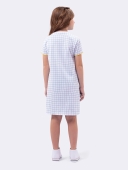 CAMISOLA FEMININA INFANTIL VEGGI MANGA CURTA PRAIA AZUL