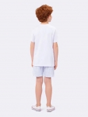 PIJAMA MASCULINO VEGGI INFANTIL PRAIA BRANCO