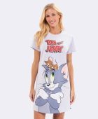 CAMISOLA FEMININO VEGGI MANGA CURTA TOM E JERRY MESCLA