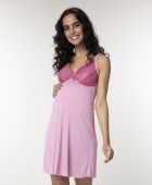 CAMISOLA FEMININO BOCEJINHO ALÇA LIGANETE GESTANTE ROSA