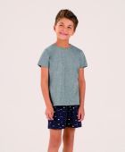PIJAMA MASCULINO INFANTIL COR COM AMOR MANGA CURTA LISA TROPICAL BEACH