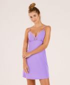 CAMISOLA FEMININA COR COM AMOR ALÇA LIGANETE LILAS