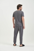 PIJAMA MASCULINO CALÇA MANGA CURTA COR COM AMOR
