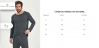 PIJAMA LONGO MASCULINO CLASSICO GRAFITE COR COM AMOR