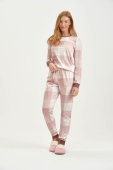 PIJAMA FEMININO LONGO QUADRICULADO COR COM AMOR