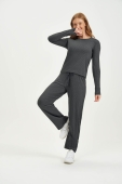 PIJAMA FEMININO LONGO CANELADO COR COM AMOR