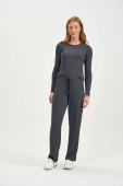 PIJAMA FEMININO LONGO CANELADO COR COM AMOR