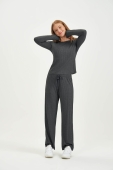 PIJAMA FEMININO LONGO CANELADO COR COM AMOR