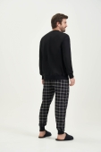PIJAMA MASCULINO LONGO MOLETINHO XADREZ COR COM AMOR