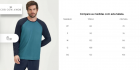 PIJAMA MASCULINO LONGO CLASSICO COR COM AMOR