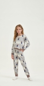 PIJAMA JUVENIL FEMININO MOLETINHO URSO