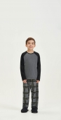 PIJAMA INFANTIL MASCULINO LONGO XADREZ COR COM AMOR
