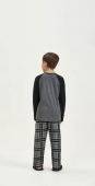 PIJAMA INFANTIL MASCULINO LONGO XADREZ COR COM AMOR