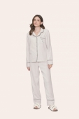 PIJAMA FEMININO LONGO BOTÕES FLEECE ICE FLOW