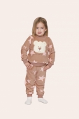 PIJAMA FEMININO BEBE LONGO URSO STARS LUA LUÁ