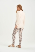 PIJAMA FEMININO ADULTO MOLETINHO LEG URSO COR COM AMOR