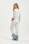 PIJAMA FEMININO ADULTO NEVE PLUSH COR COM AMOR