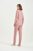PIJAMA FEMININO LONGO CORAÇÃO COR COM AMOR