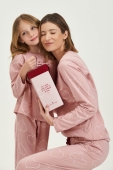 PIJAMA FEMININO LONGO CORAÇÃO COR COM AMOR