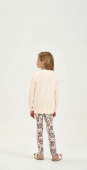 PIJAMA FEMININO JUVENIL LONGO URSINHO COR COM AMOR