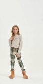 PIJAMA LONGO JUVENIL XADREZ COR COM AMOR