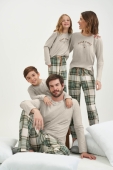 PIJAMA LONGO JUVENIL XADREZ COR COM AMOR