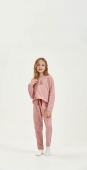 PIJAMA INFANTIL FEMININO LONGO CORAÇÃO COR COM AMOR