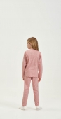 PIJAMA INFANTIL FEMININO LONGO CORAÇÃO COR COM AMOR