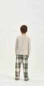 PIJAMA INFANTIL MASCULINO XADREZ COR COM AMOR