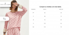 PIJAMA FEMININO ADULTO CORAÇÃO COR COM AMOR
