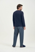 PIJAMA MASCULINO LONGO ADULTO XADREZ COR COM AMOR 