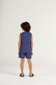 PIJAMA MASCULINO INFANTIL REGATA COM BERMUDA BEST BUDS COR COM AMOR