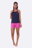 PIJAMA FEMININO ALÇA COM SHORT LITTLE STARS BOCEJINHO